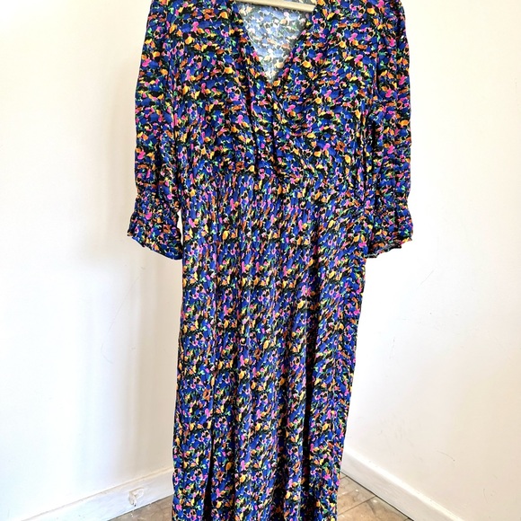 Marks and Spencer X GHOST Floral Midi Dress UK 20 - Picture 2 of 11